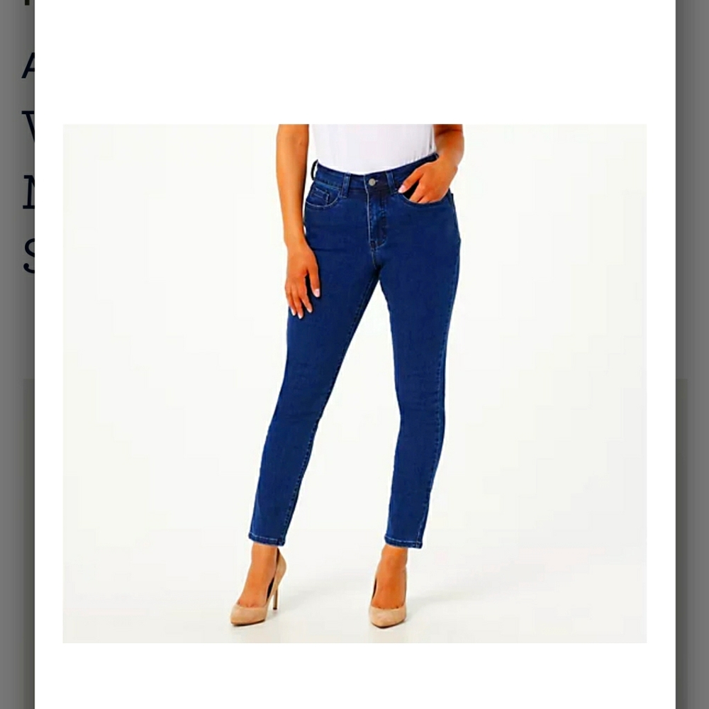 Woman With Control wonder denim slim leg 12